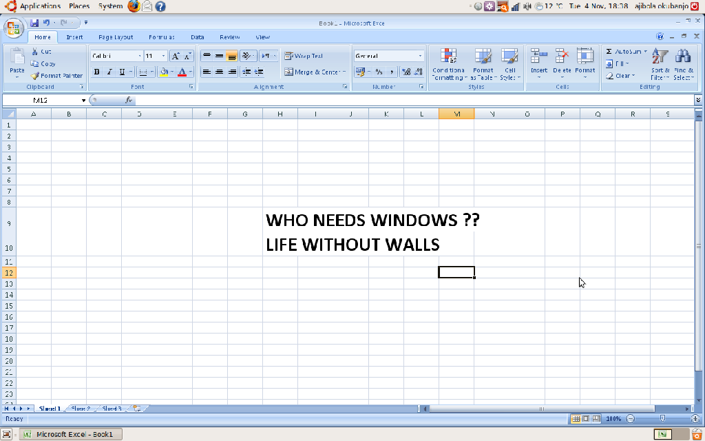 MIcrosoft Office 2007 on Ubuntu Intrepid