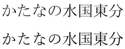 かたなの水国東分