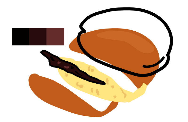 どらやきのイラストの描き方 もうすぐ4月4日はどら焼きの日 カラフルしている W どらやきのイラストの描き方 もうすぐ4月4日はどら焼きの日 カラフルしている W